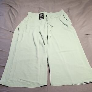 Mint Green Wide-Leg Pants